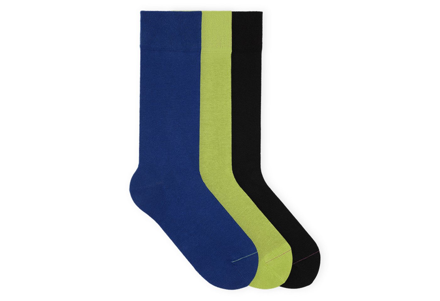 von Jungfeld Socken Signature Innenbund Bio-Baumwolle 35-46 Unisex (3-Paar, 3 Paar) Lange einfarbige Socken aus Bio-Baumwolle von von Jungfeld