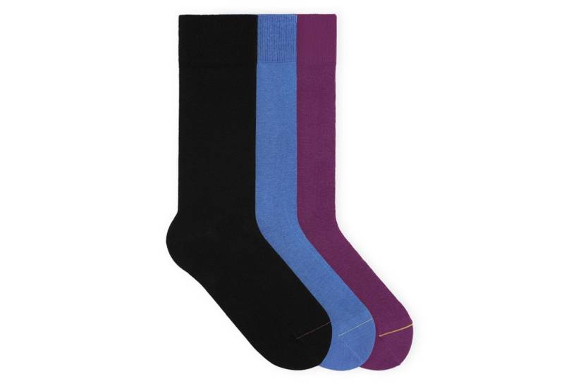 von Jungfeld Socken Signature Innenbund Bio-Baumwolle 35-46 Unisex (3-Paar, 3 Paar) Lange einfarbige Socken aus Bio-Baumwolle von von Jungfeld