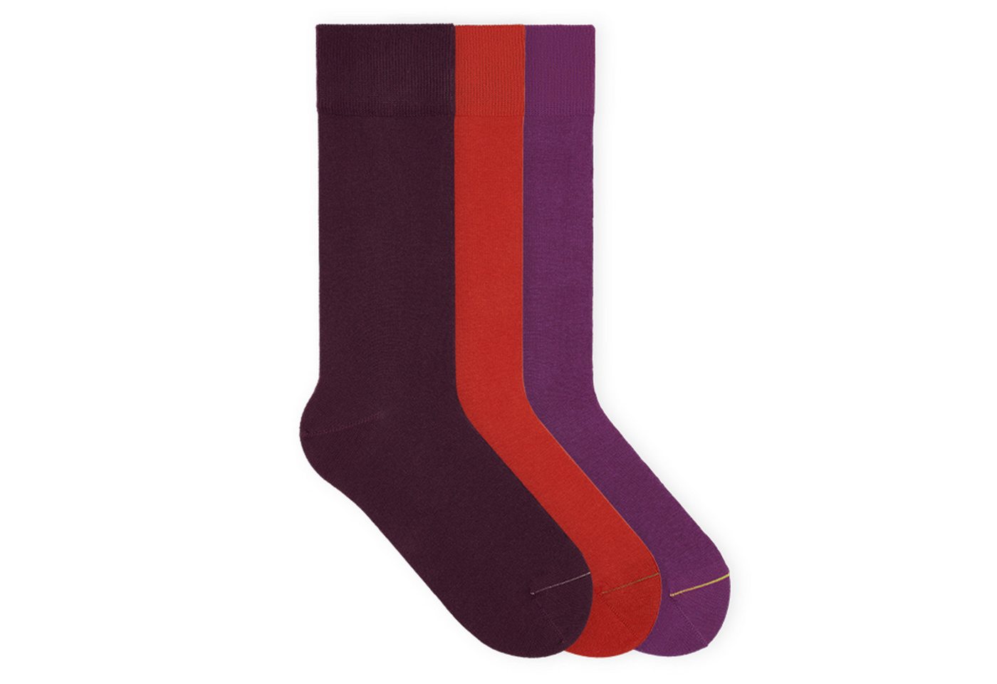 von Jungfeld Socken Signature Innenbund Bio-Baumwolle 35-46 Unisex (3-Paar, 3 Paar) Lange einfarbige Socken aus Bio-Baumwolle von von Jungfeld