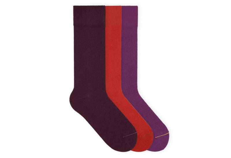 von Jungfeld Socken Signature Innenbund Bio-Baumwolle 35-46 Unisex (3-Paar, 3 Paar) Lange einfarbige Socken aus Bio-Baumwolle von von Jungfeld