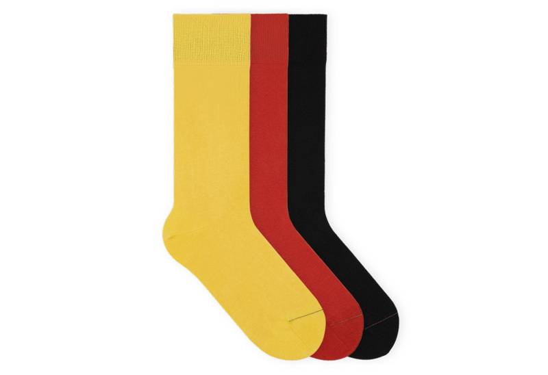 von Jungfeld Socken Signature Innenbund Bio-Baumwolle 35-46 Unisex (3-Paar, 3 Paar) Lange einfarbige Socken aus Bio-Baumwolle von von Jungfeld