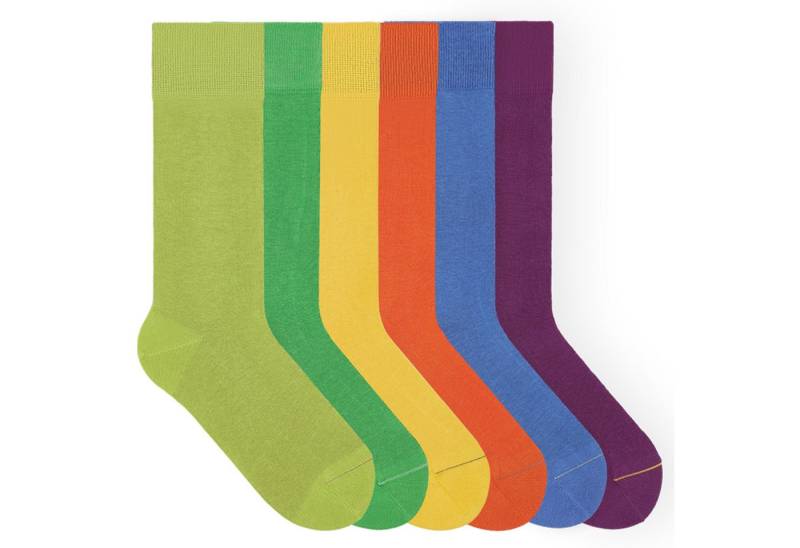 von Jungfeld Socken Signature Innenbund Bio-Baumwolle 35-46 Unisex (6-Paar, 6 Paar) Lange einfarbige Socken aus Bio-Baumwolle von von Jungfeld