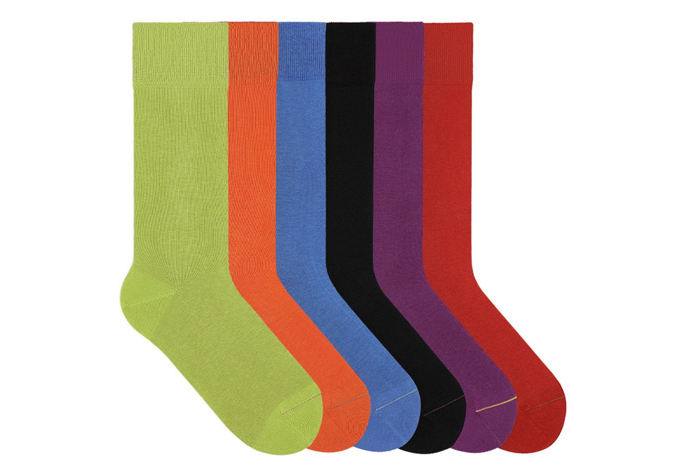 von Jungfeld Socken Signature Innenbund Bio-Baumwolle 35-46 Unisex (6-Paar, 6 Paar) Lange einfarbige Socken aus Bio-Baumwolle von von Jungfeld