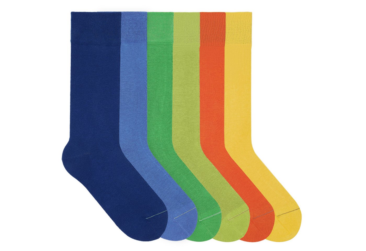 von Jungfeld Socken Signature Innenbund Bio-Baumwolle 35-46 Unisex (6-Paar, 6 Paar) Lange einfarbige Socken aus Bio-Baumwolle von von Jungfeld