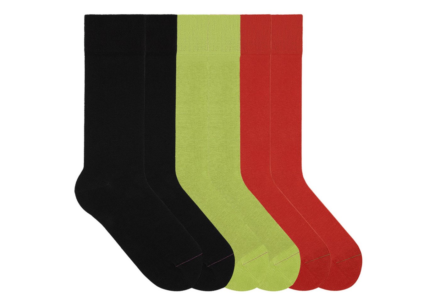 von Jungfeld Socken Signature Innenbund Bio-Baumwolle 35-46 Unisex (6-Paar, 6 Paar) Lange einfarbige Socken aus Bio-Baumwolle von von Jungfeld