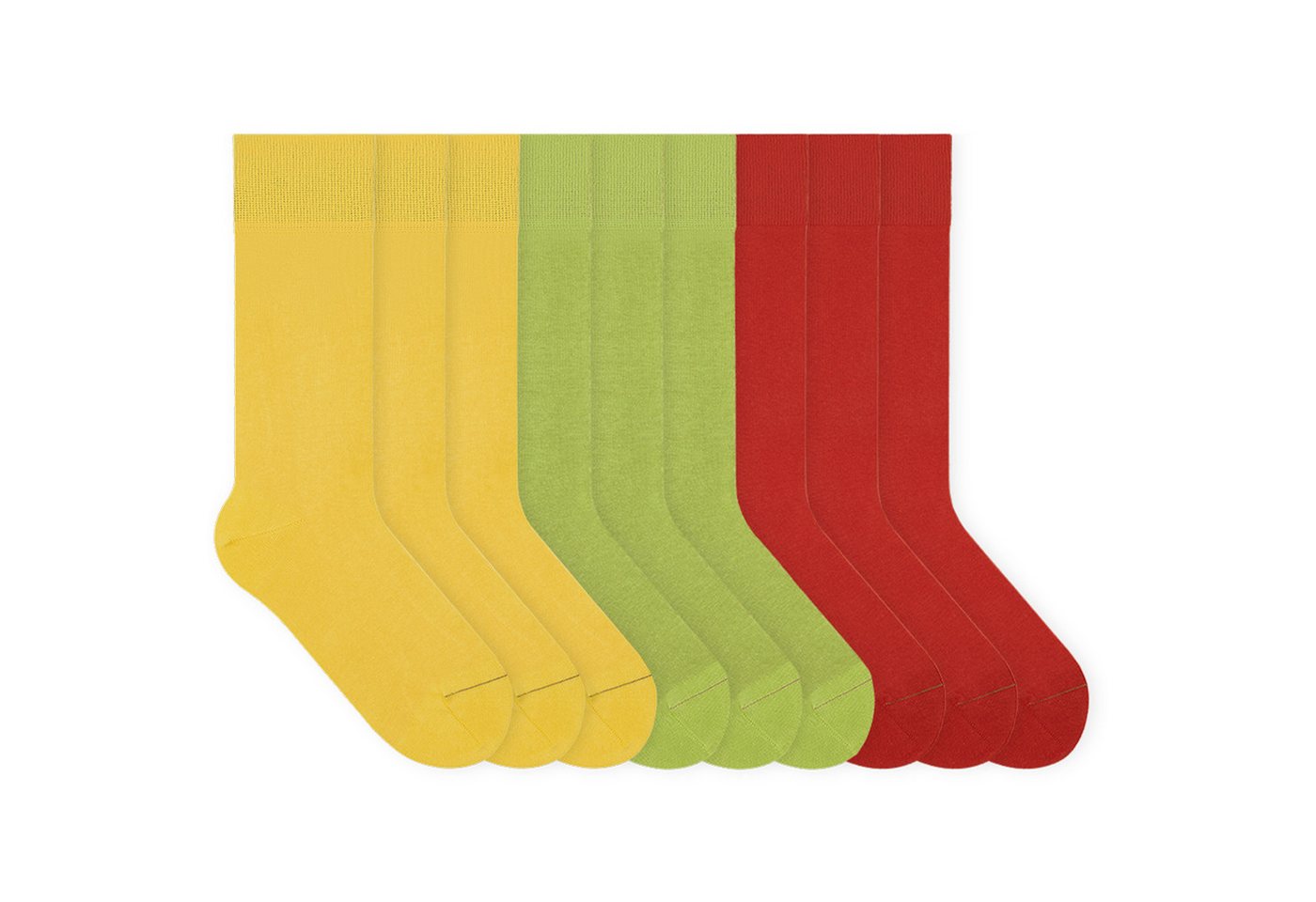 von Jungfeld Socken Signature Innenbund Bio-Baumwolle 35-46 Unisex (9-Paar, 9 Paar) Lange einfarbige Socken aus Bio-Baumwolle von von Jungfeld