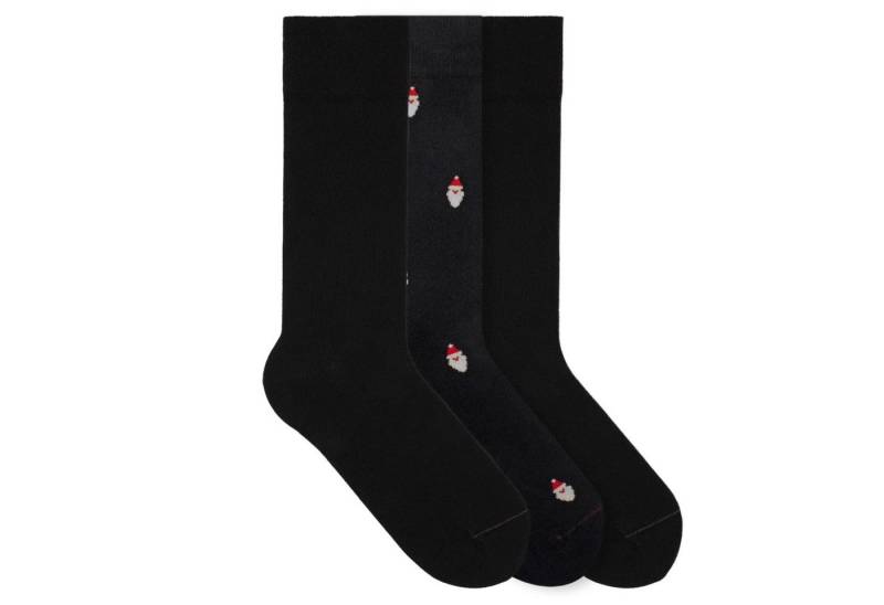 von Jungfeld Socken mit Weihnachtsmotiven Set Bio-Baumwolle 35-46 (3-Paar, 3 Paar) Weihnachtssocken aus Bio-Baumwolle für Damen & Herren von von Jungfeld