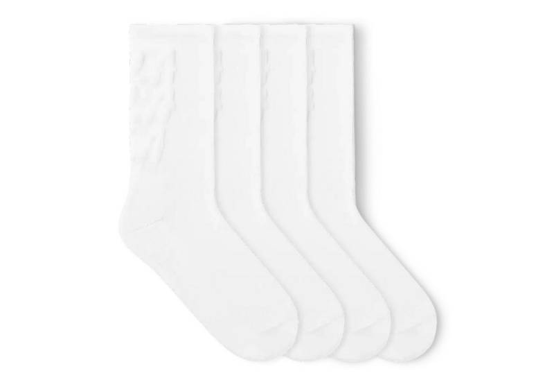 von Jungfeld Tennissocken Embossed Bio-Baumwolle 35-46 Unisex (2-Paar, 2er-Pack) 3D-Motivsocken für Damen & Herren aus Bio-Baumwolle von von Jungfeld