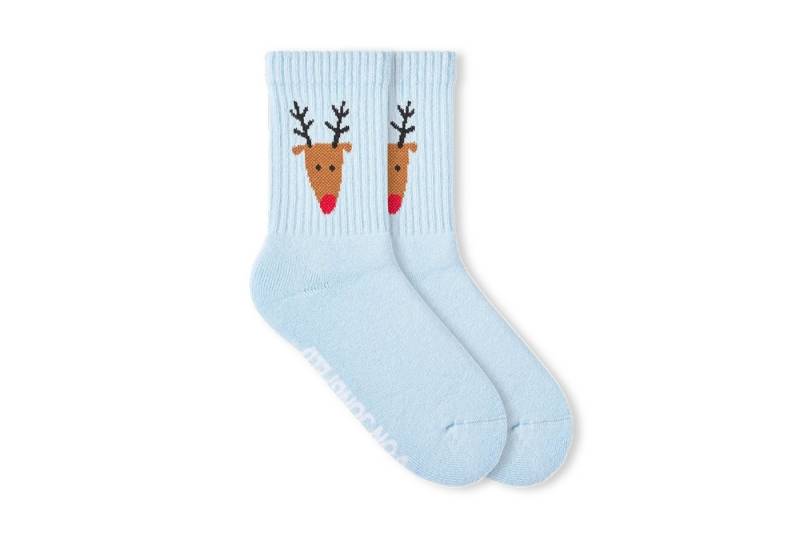 von Jungfeld Tennissocken Kids mit Weihnachtsmotiven Bio-Baumwolle Unisex (1-Paar, 1er-Pack) Weihnachtssocken für Kinder aus Bio-Baumwolle von von Jungfeld