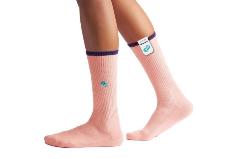 von Jungfeld Tennissocken Mix & Match Socken mit Stickmotiven (1-Paar, 1er-Pack) aus Bio-Baumwolle für Damen und Herren von von Jungfeld