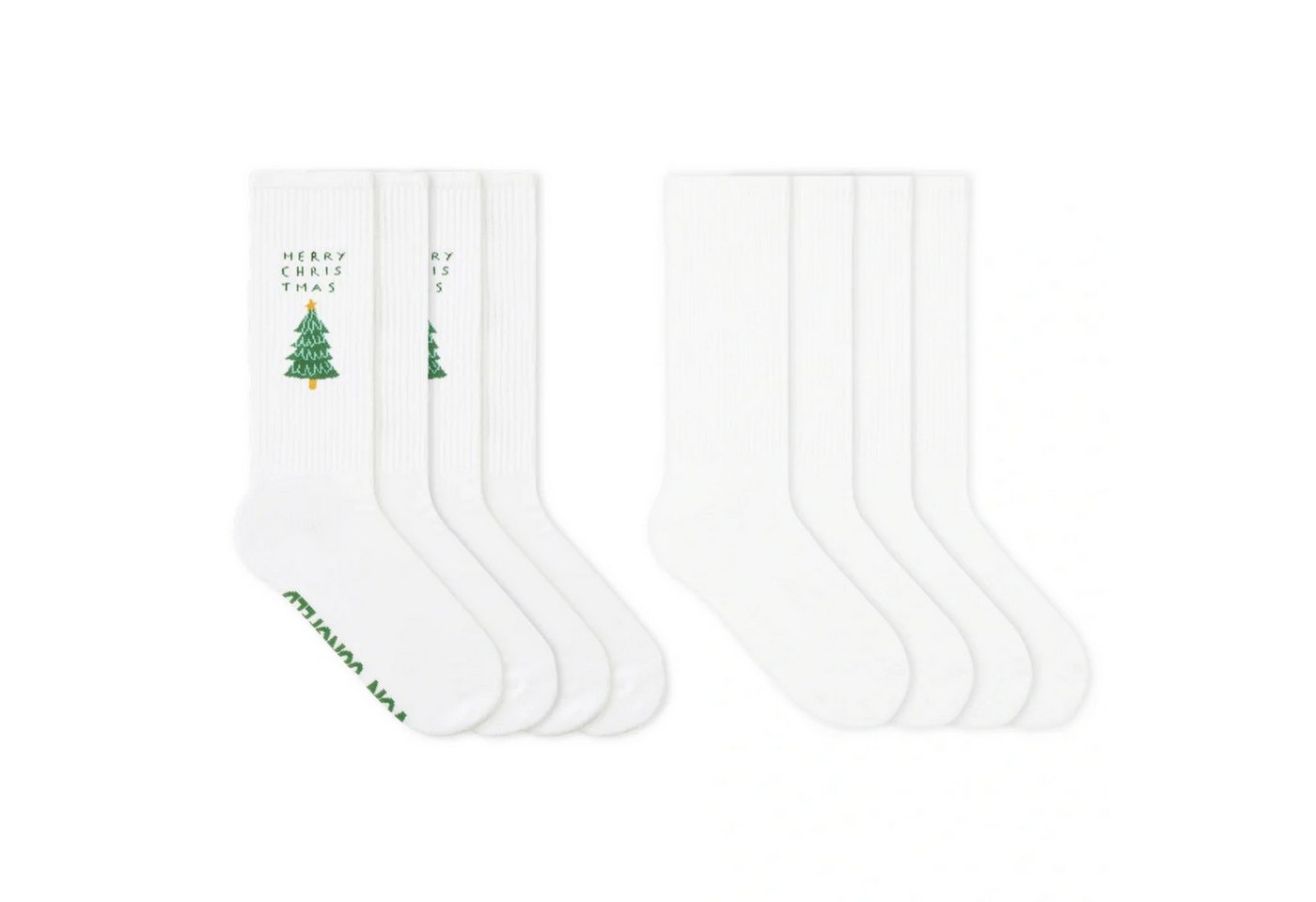 von Jungfeld Tennissocken Set mit Weihnachtsmotiven Bio-Baumwolle 35-46 (4-Paar, 4er-Pack) von von Jungfeld