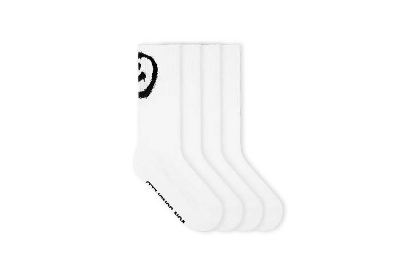 von Jungfeld Tennissocken Smiley hohe Sportsocken aus Bio-Baumwolle für Damen & Herren (6-Paar) von von Jungfeld