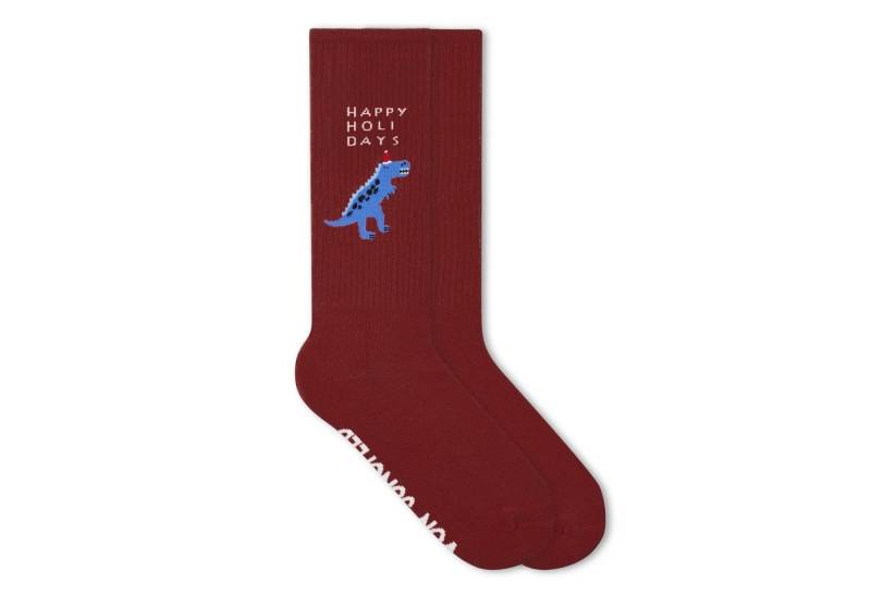 von Jungfeld Tennissocken Weihnachtsmotive Baumwolle 35-46 Unisex (1-Paar, 1er-Pack) Motivsocken, Sportsocken, Geschenk für Herren und Damen von von Jungfeld