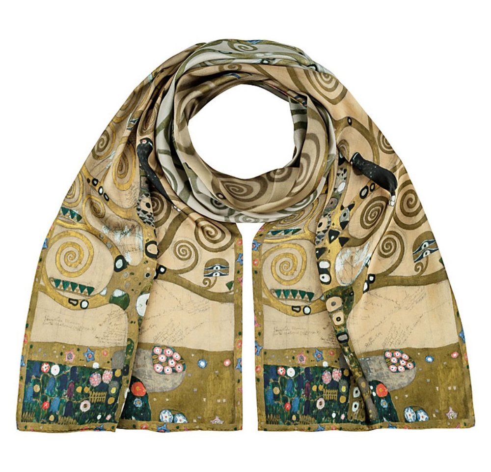 von Lilienfeld Seidenschal Schal 100% Seide Gustav Klimt: Lebensbaum Kunst Maße 172 x 42 cm, Kunstdruck von von Lilienfeld
