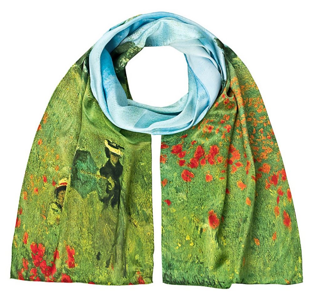 von Lilienfeld Seidenschal Schal Claude Monet Mohnblumenfeld Kunst Maße 172 x 42 cm, Motivdruck von von Lilienfeld