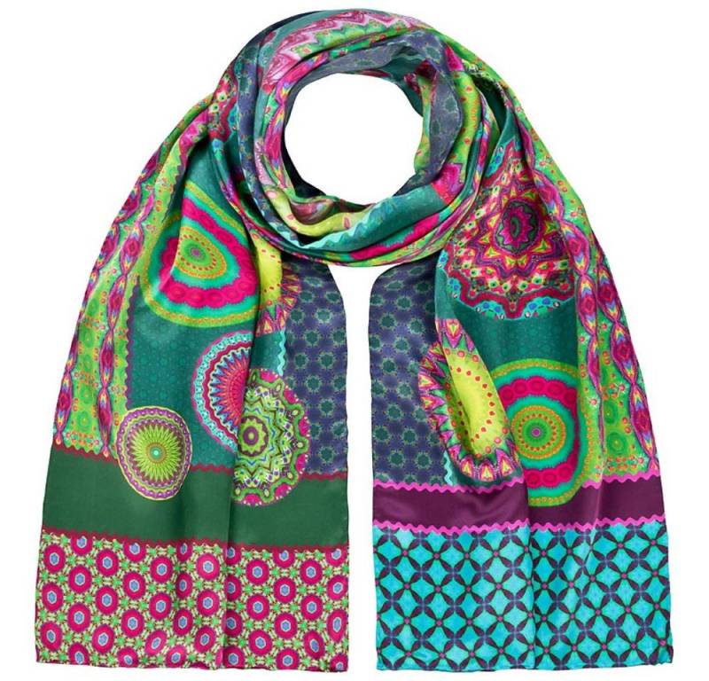 von Lilienfeld Seidenschal Schal 100% Seide Magic Mandala Kunst Mode Maße 172 x 42 cm, reine Seide von von Lilienfeld