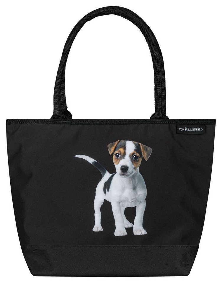 von Lilienfeld Shopper Tasche Hund Jack Russell Motiv Maße L42 x H30 x T15 cm von von Lilienfeld
