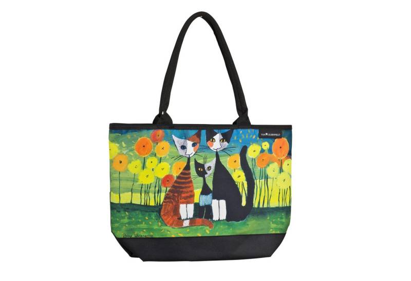 von Lilienfeld Shopper Tasche Rosina Wachtmeister All Together Maße L42 x H30 x T15 cm, Motivdruck auf der Vorderseite von von Lilienfeld