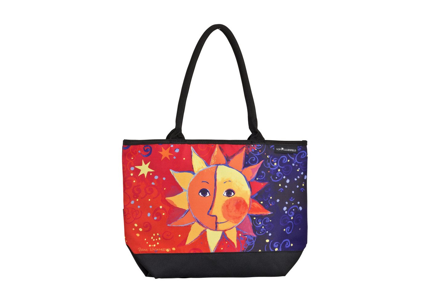von Lilienfeld Shopper Tasche Rosina Wachtmeister Sole Motiv Kunst Maße L42 x H30 x T15 cm, Motivdruck auf der Vorderseite von von Lilienfeld