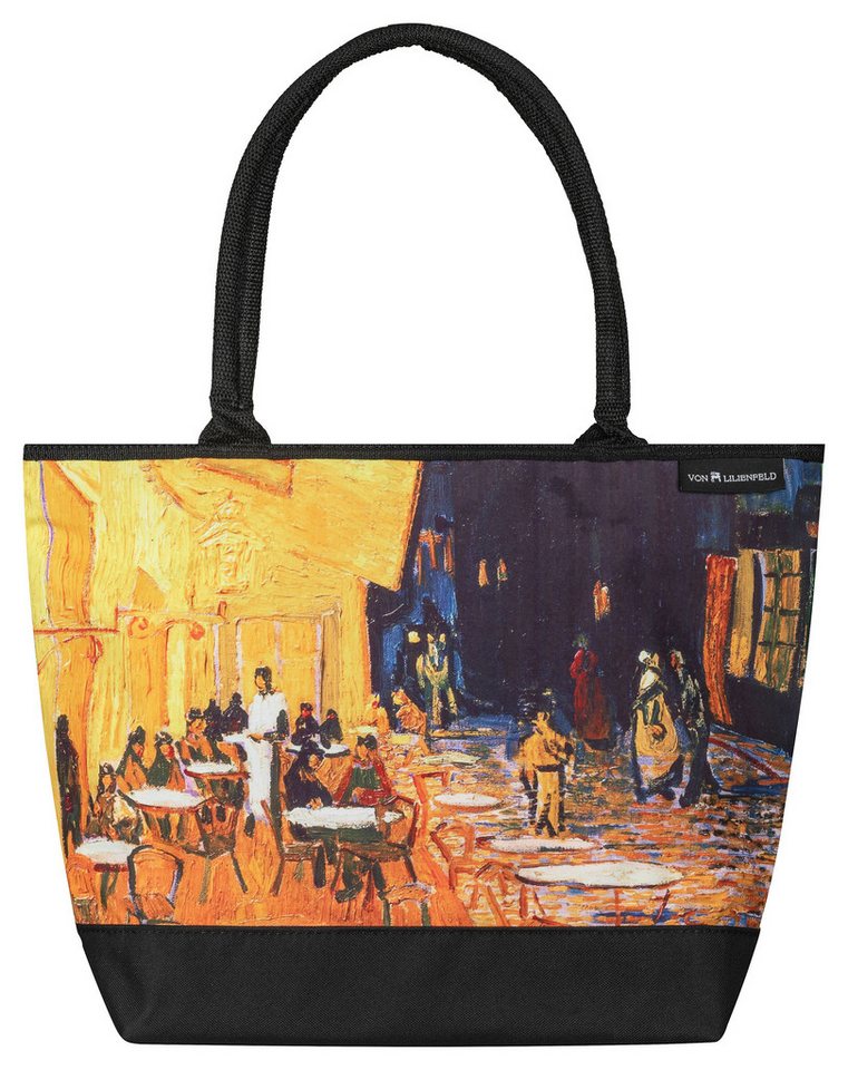 von Lilienfeld Shopper Tasche Vincent van Gogh Nachtcafé Maße L42 x H30 x T15 cm von von Lilienfeld