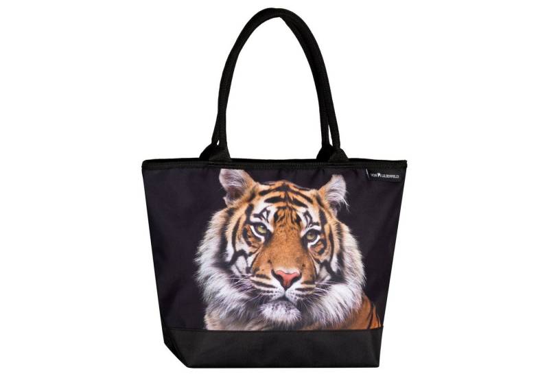 von Lilienfeld Shopper Shopper Tasche Tiger Raubkatze Maße cm L42 x H30 x T15, Motivdruck auf der Vorderseite von von Lilienfeld
