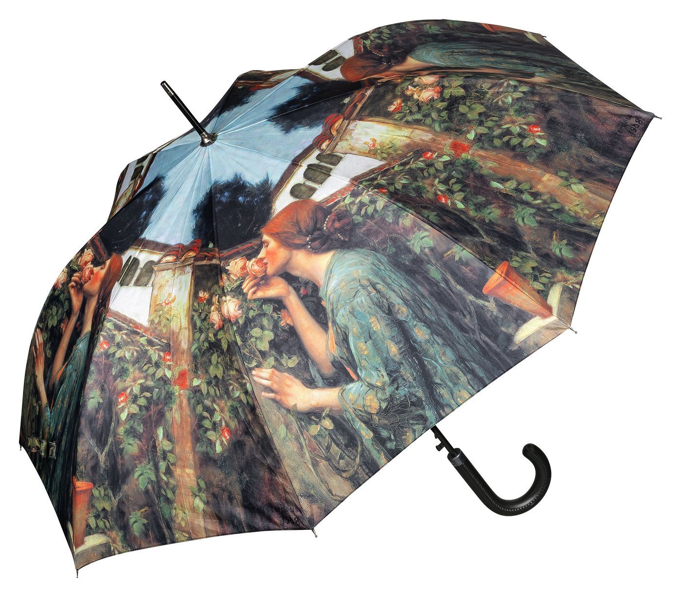 von Lilienfeld Stockregenschirm Motivschirm John W. Waterhouse My Sweet Rose Auf-Automatik Kunst, Motivdruck von von Lilienfeld