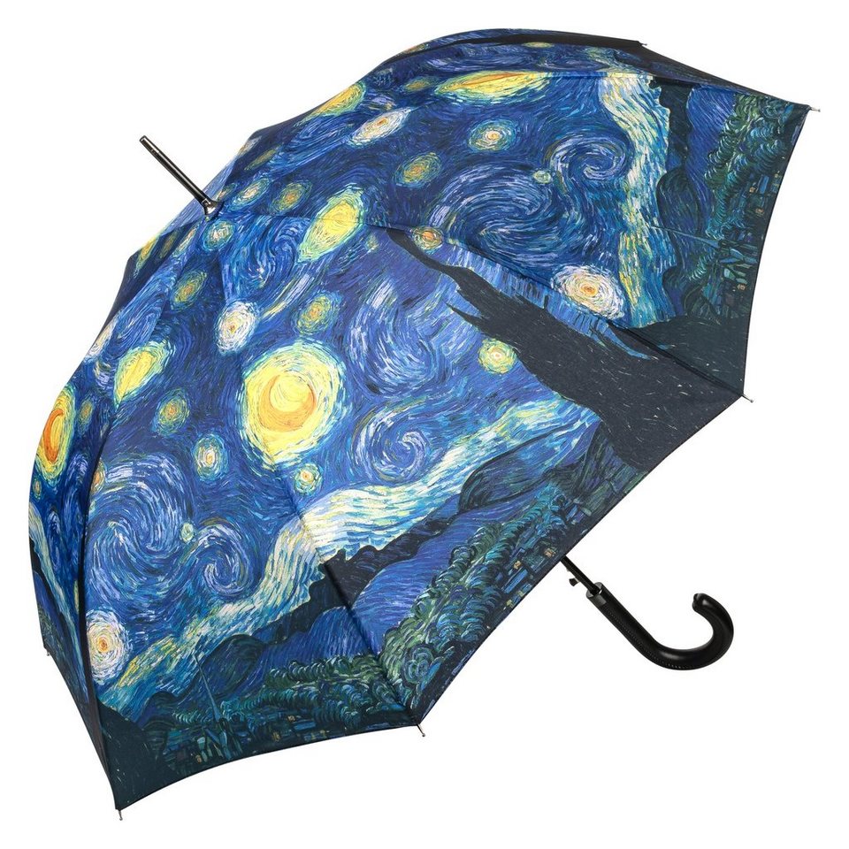 von Lilienfeld Stockregenschirm Motivschirm Vincent van Gogh Sternennacht Kunst, Kunstdruck von von Lilienfeld