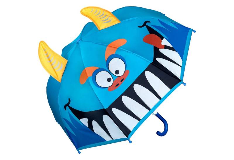 von Lilienfeld Stockregenschirm Kinderschirm Monster Motiv Junge Mädchen Kids bis ca. 8 Jahre, 3D von von Lilienfeld