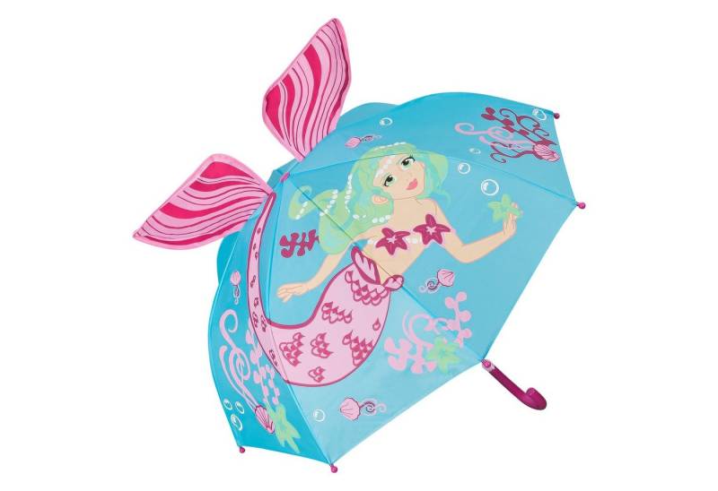 von Lilienfeld Stockregenschirm Kinderschirm Nixe Meerjungfrau Junge Mädchen bis ca. 8 Jahre, 3D von von Lilienfeld