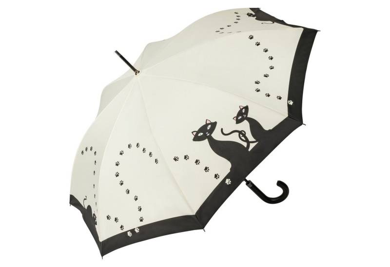 von Lilienfeld Stockregenschirm Motivschirm Schwarze Katzen Auf-Automatik Kätzchen, UV-Schutz von von Lilienfeld