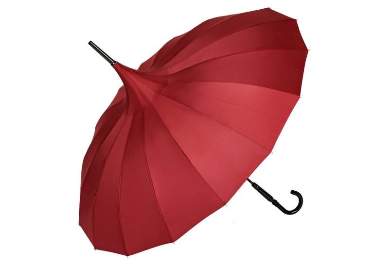von Lilienfeld Stockregenschirm Regenschirm Sonnenschirm Pagode Charlotte, Pagodenform mit 16 Segmenten von von Lilienfeld