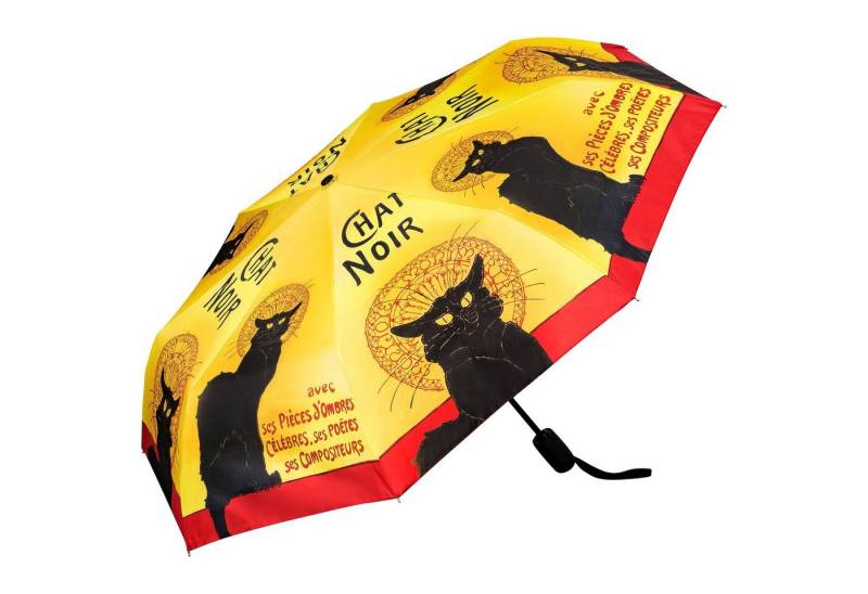 von Lilienfeld Taschenregenschirm Motivschirm Chat Noir Leicht Stabil Kunst Katze von von Lilienfeld