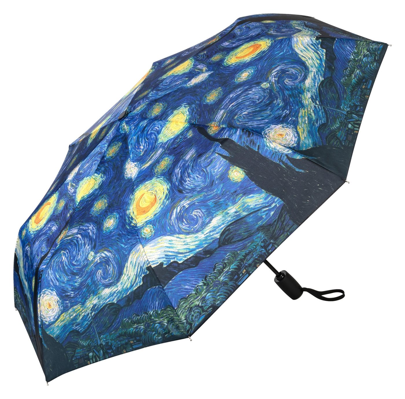 von Lilienfeld Taschenregenschirm Motivschirm Vincent van Gogh Sternennacht Kunst, Kunstdruck von von Lilienfeld