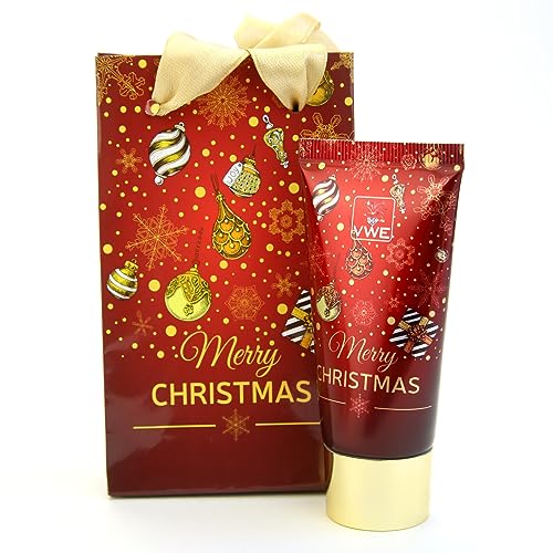 10 X Handlotion mit weihnachtlichem Duft und Design für Weihnachten, 30ml mit Geschenktüte - 10er Set - Geschenkidee/kleine Give-Away zu Weihnachten - ROT/GOLD von von Wellean EigenArt