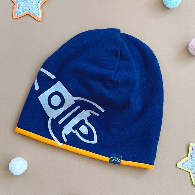 Mütze Reflektiert Rakete | Einschulung Geschenk Beanie Für Herbst Und Winter Reflektor Sicherheit Im Straßenverkehr von vonGerSa