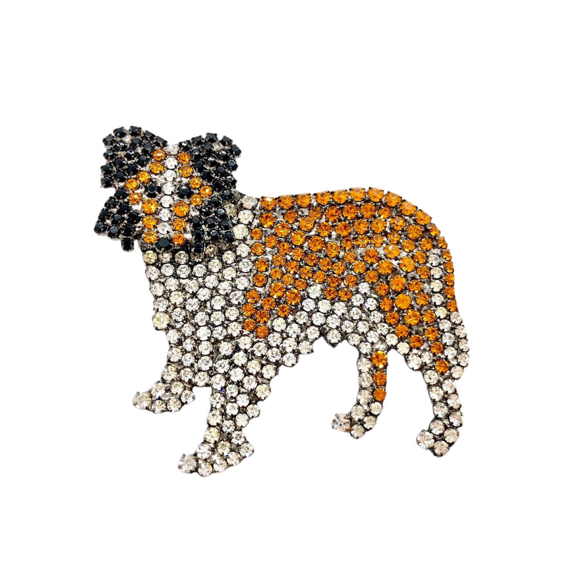 Collie Hund Pin - Lassie Canine Brosche Westister Hundeschmuck von vonWalhofJewelry