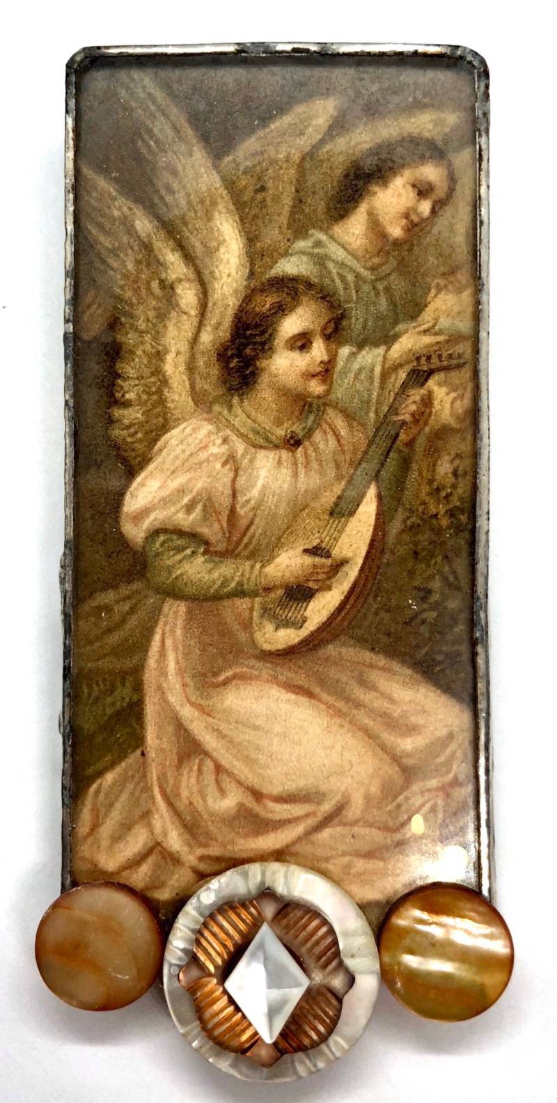 Elegante Engel Brosche - Vintage Handgemacht -Ooak Christlicher Schmuck von vonWalhofJewelry