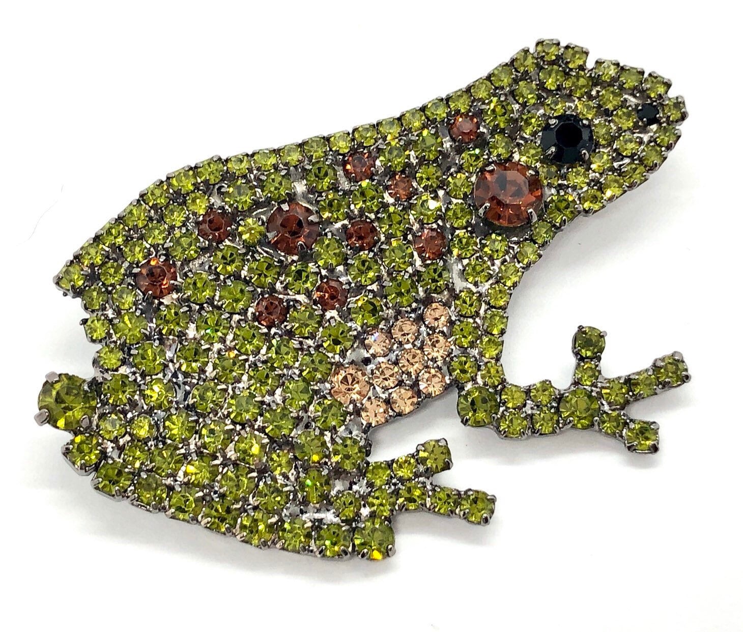 Grüne Frosch Brosche - Amphibien Swag Reptilien Pin/Von Walhof Schmuck von vonWalhofJewelry