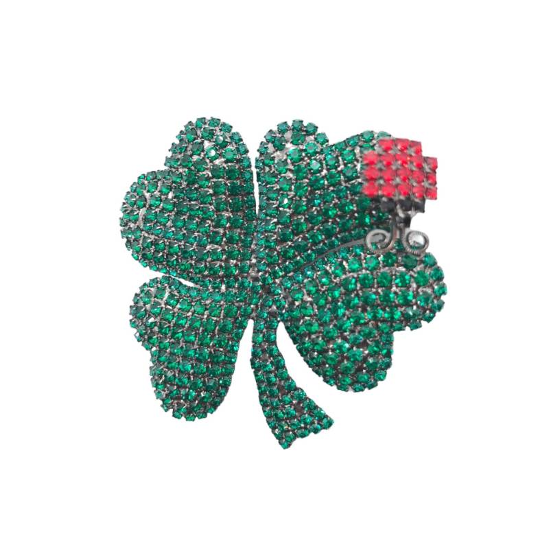 Grünes Kleeblatt Brosche & Ohrringe/Bettina Von Walhof St. Patricks Day von vonWalhofJewelry