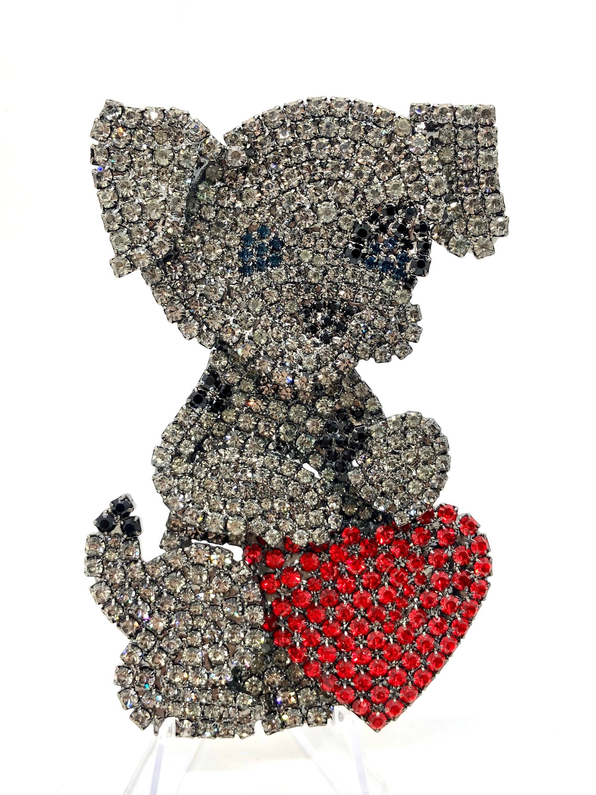 Hündchen Brosche/Herz Valentine Von Walhof von vonWalhofJewelry