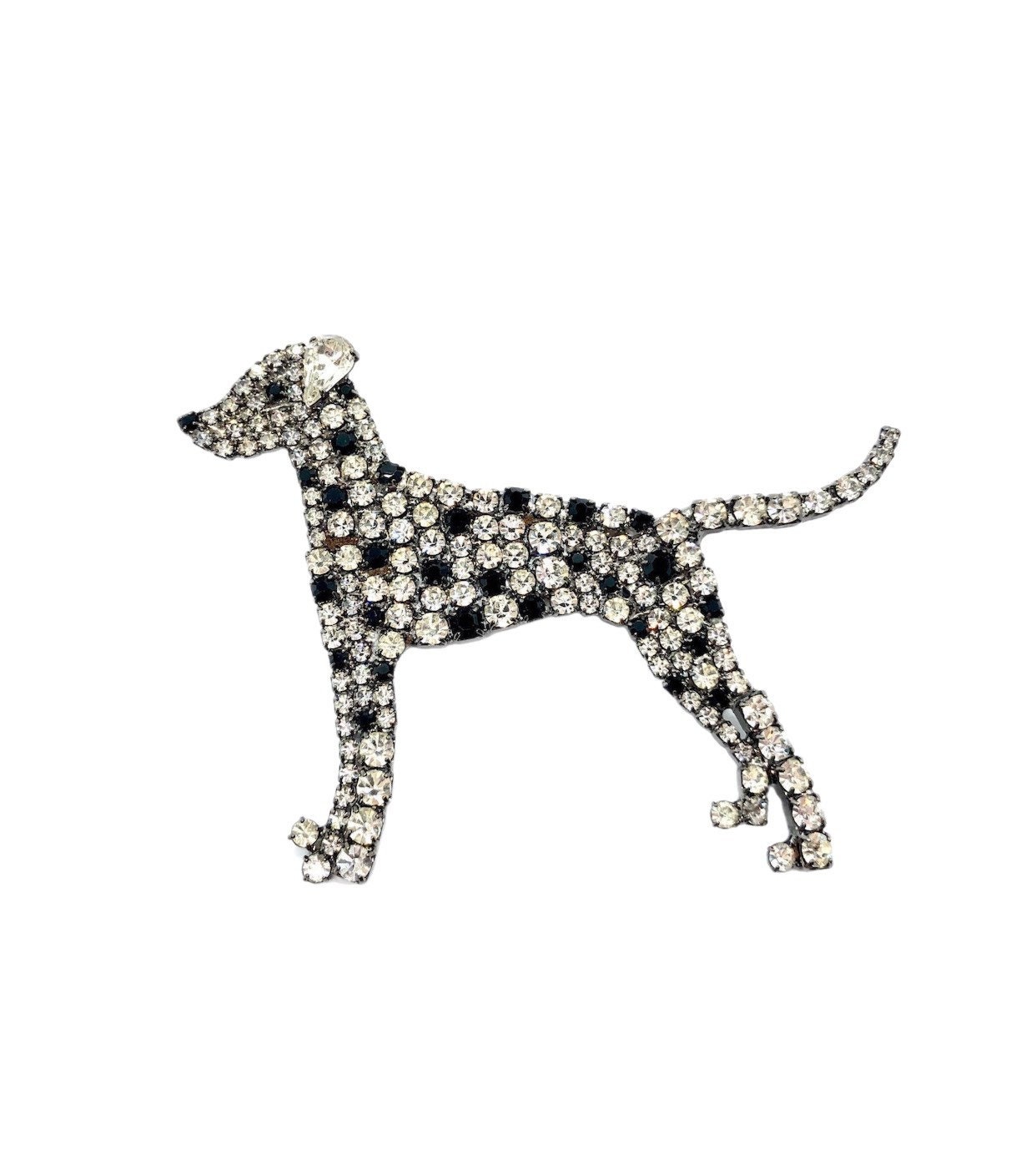 Kristall Hunde Anstecknadel - Canine Brosche von vonWalhofJewelry