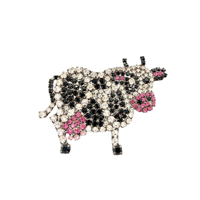 Kuh Strass Brosche - Happy Holstein Anstecker Von Walhof Bovine Swag von vonWalhofJewelry