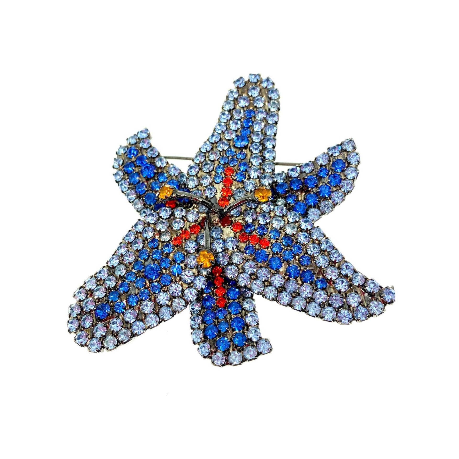 Lilie Blume Pin/Schmuck Von Walhof Original - Blau von vonWalhofJewelry