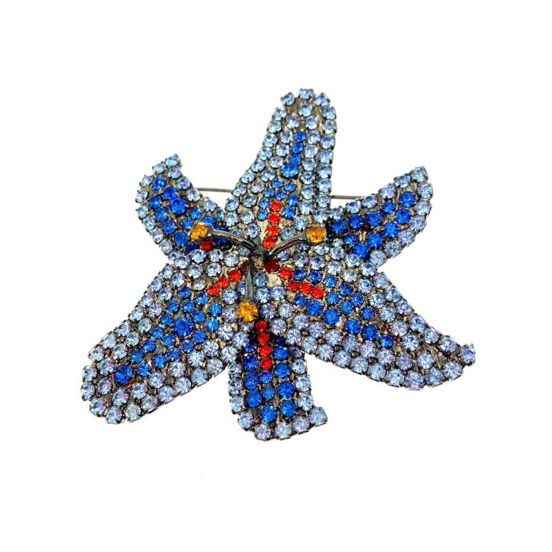 Lilie Blume Pin/Schmuck Von Walhof Original - Blau von vonWalhofJewelry