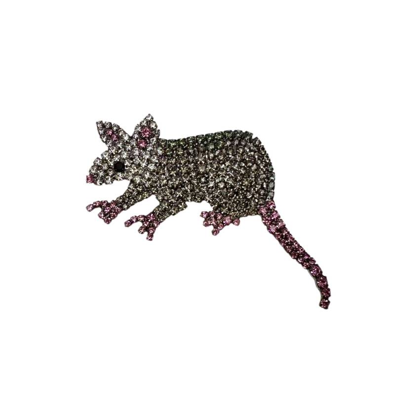 Opossum Possum Brosche - Beuteltier/Crystal Strass von vonWalhofJewelry