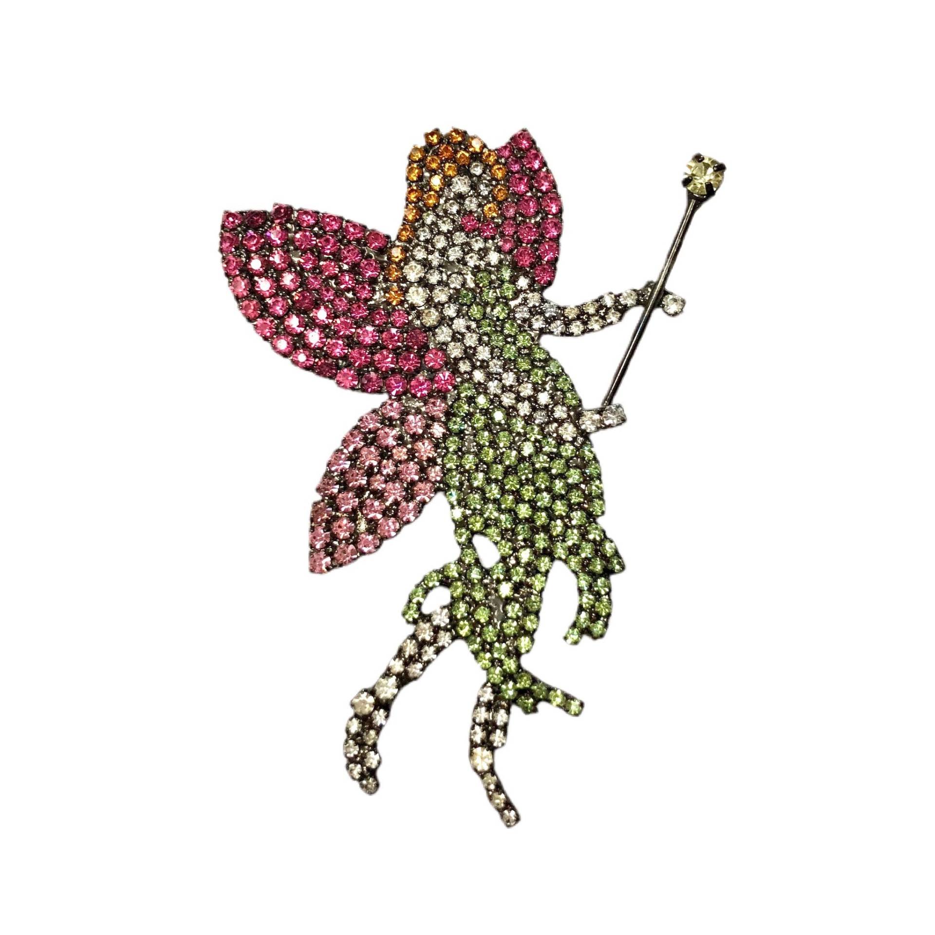 Pinke Fee Anstecknadel/Fantasy Brosche Von Walhof Schmuck von vonWalhofJewelry