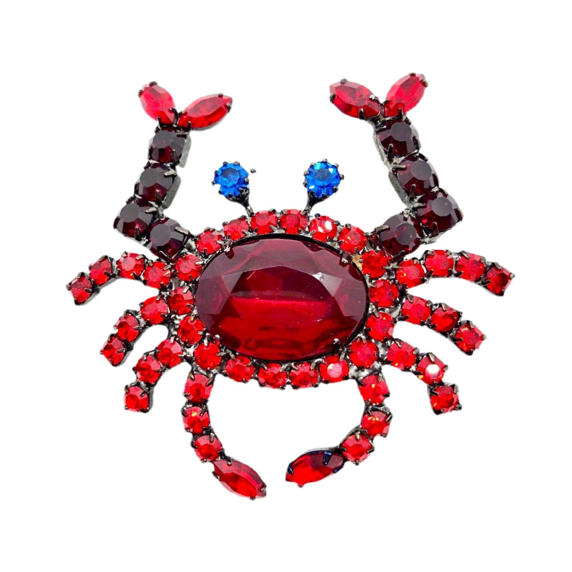 Rote Krabbe Brosche - Schrulliges Krebstier Früh Rare Bettina Von Walhof von vonWalhofJewelry
