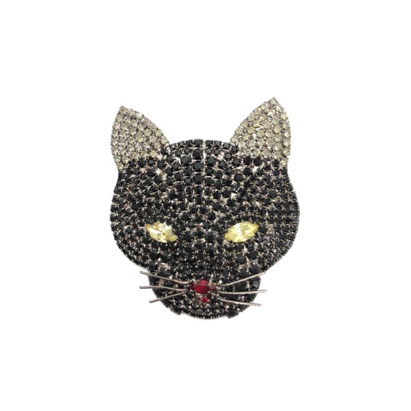 Schwarze Katze Brosche - Vintage Von Walhof Schmuck von vonWalhofJewelry
