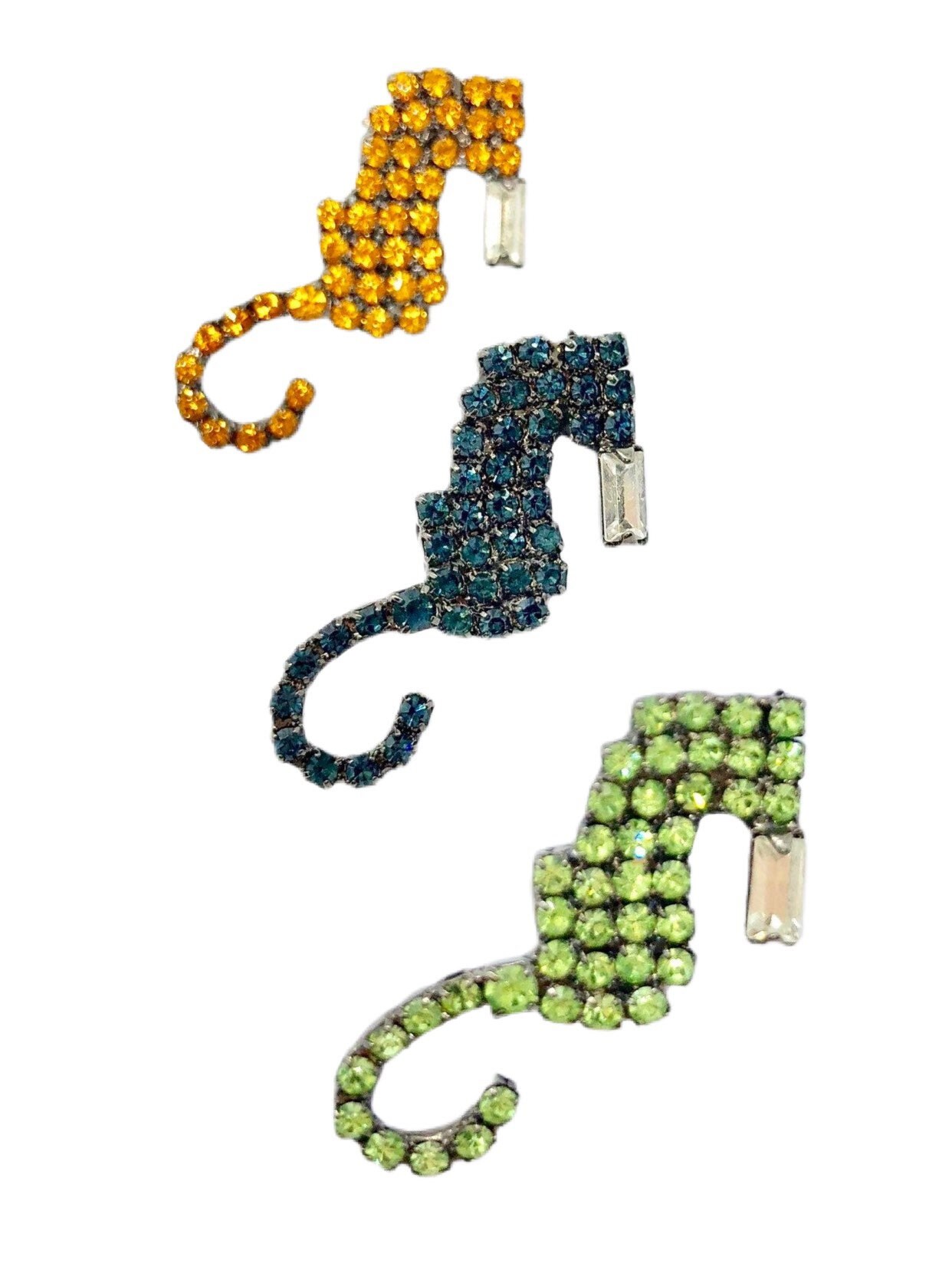 Seepferdchen Pin - Swarovski Kristalle Seedrache, Seestern von vonWalhofJewelry