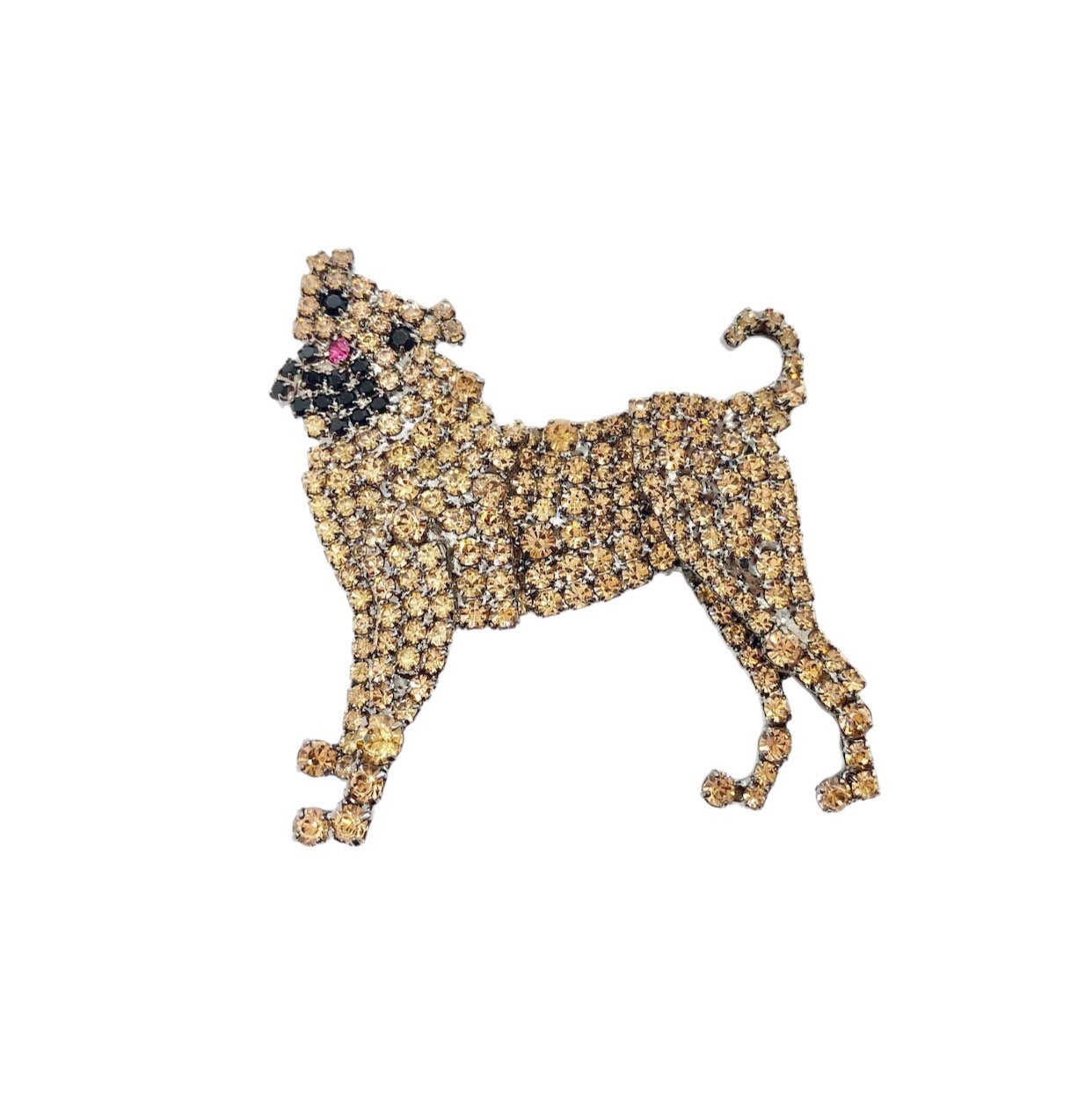 Sharpei Hund Anstecknadel - Eckige Brosche von vonWalhofJewelry